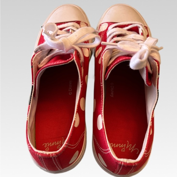 Disney Red and White Polka Dot Sneakers size 11 - Picture 4 of 4